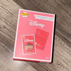Disney Pop! Button Collection in Red Packaging